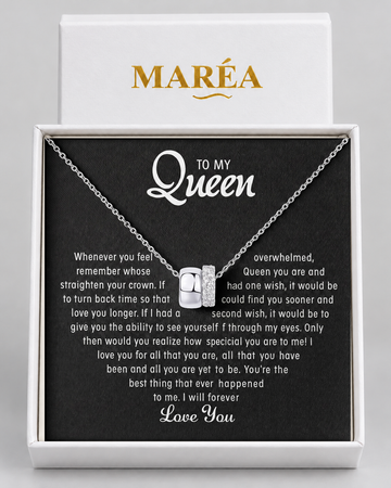 Eternal Rings Necklace with Message Card for Her