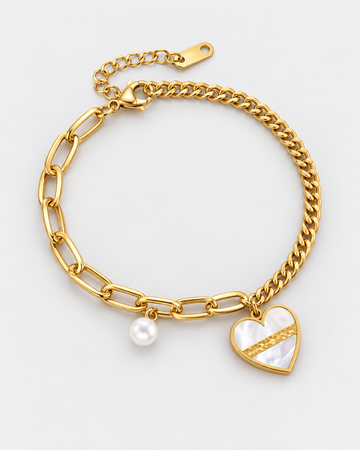 The Pearl Heart Bracelet