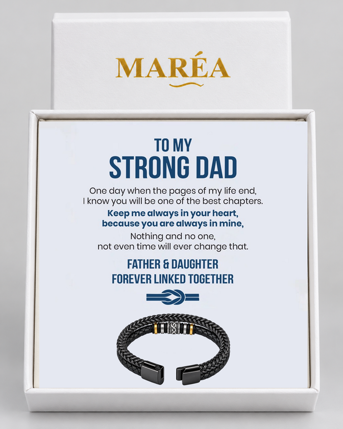 Braided bracelet in a MARÉA gift box with message card