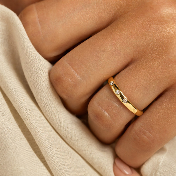 The Pavé Ring & Huggie — 5