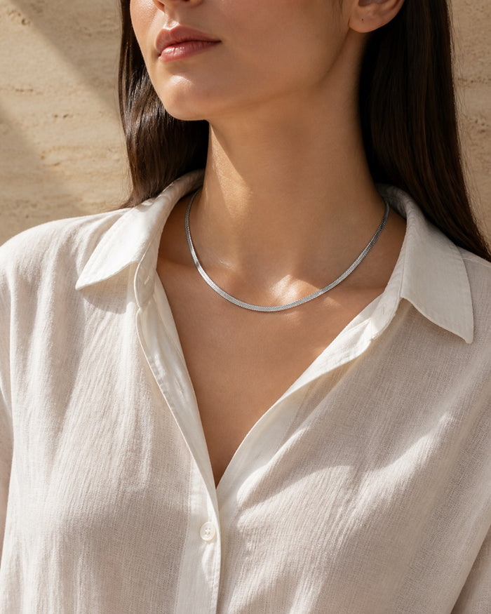 The Herringbone Necklace — 8