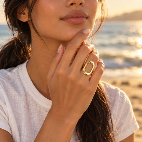 MARÉA jewelry worn